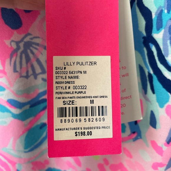 NWT Lilly Pulitzer Reem Dress in Periwinkle Purple Size Medium. Still NWT - Picture 3 of 6